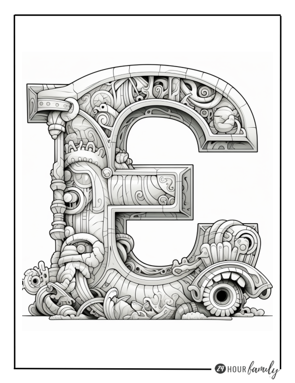 letter e coloring pages adult coloring pages easy cloring pages cute coloring pages for kids and adults
