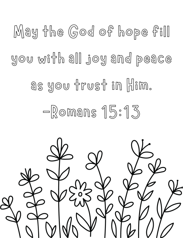 Romans coloring pages Faith bible verse coloring pages for kids and adults