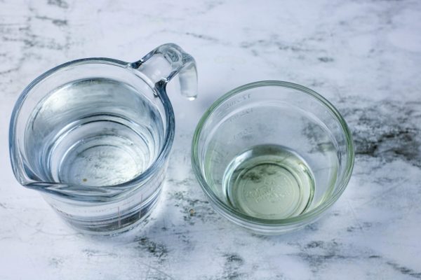 ingredients needed to make homemade DIY playdough oil essential oil