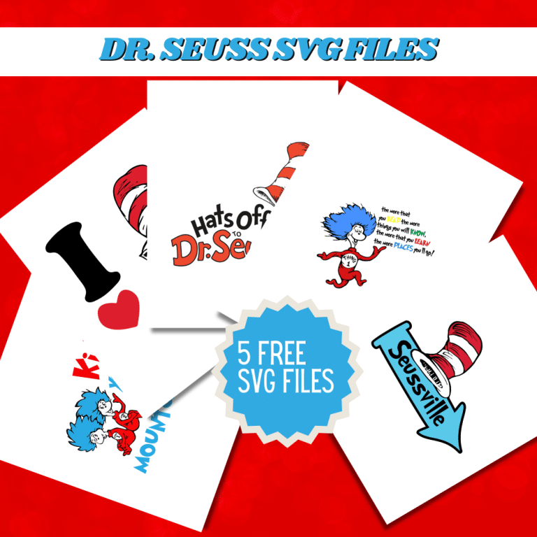 Dr Seuss svg free files for cricut cutting machine projects read across america Dr. Seuss day