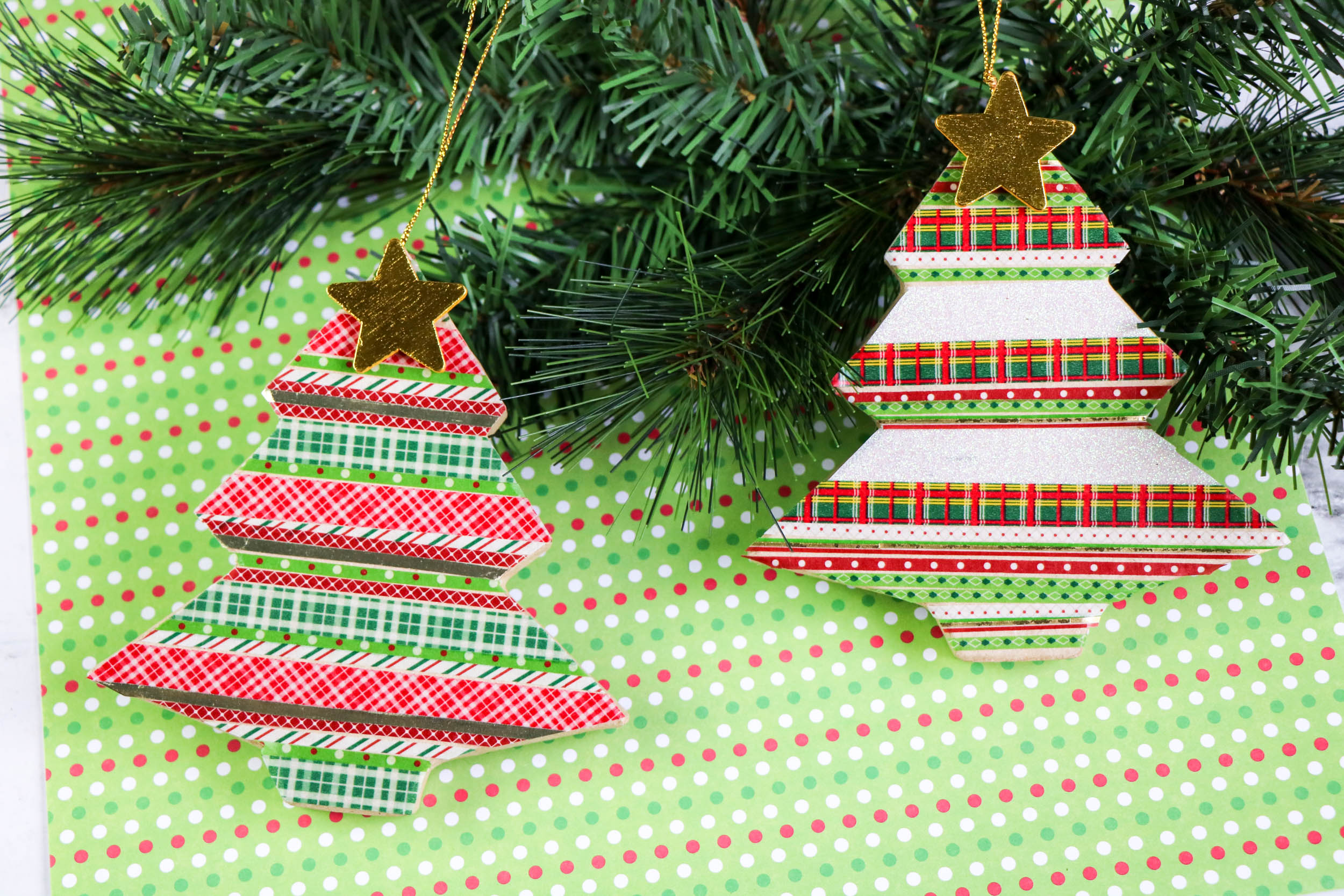 How to Make a Washi Tape Christmas Ornament