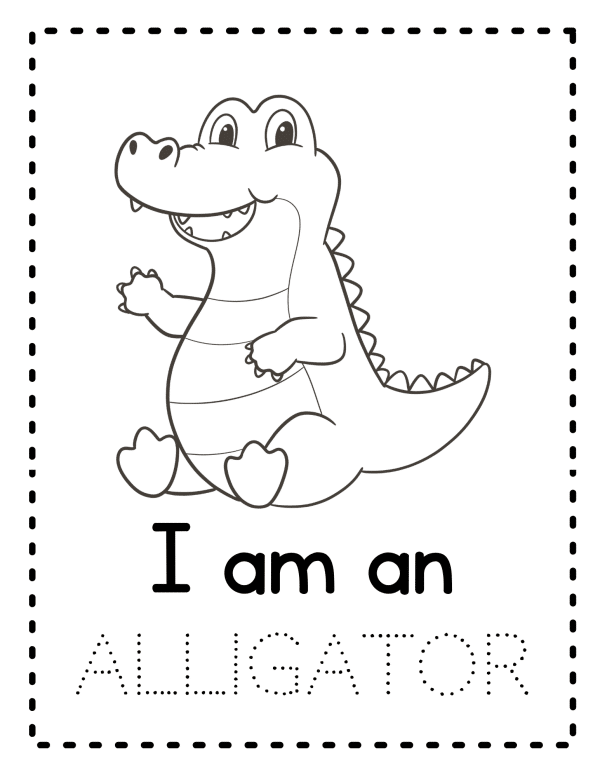 a is for alligator printables for preschool kindergarten first grade, learn the letter A