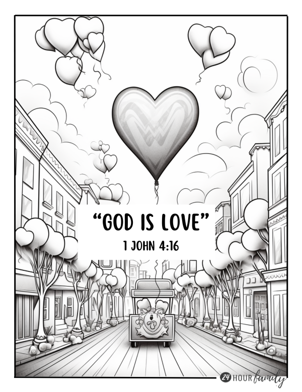 God is Love coloring pages God is love coloring sheets