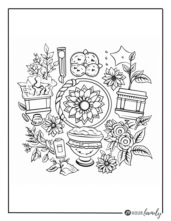 aesthetic preppy coloring pages for adults 