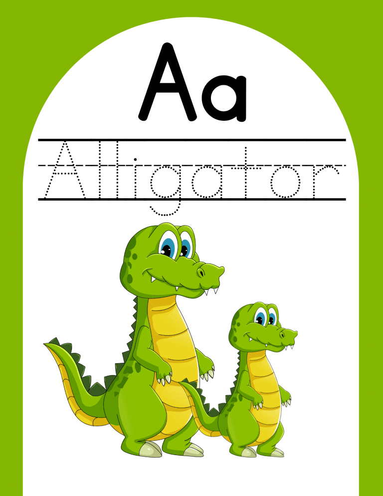 10 Free "A" is for Alligator Printable Worksheets - 24hourfamily.com