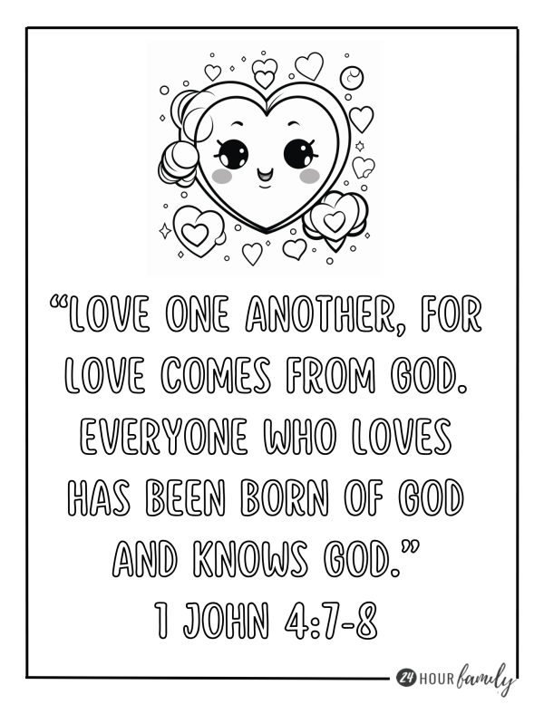 love one another coloring pages