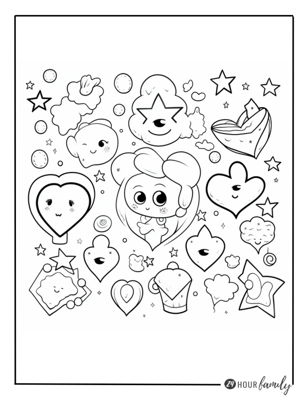 I love you heart coloring pages