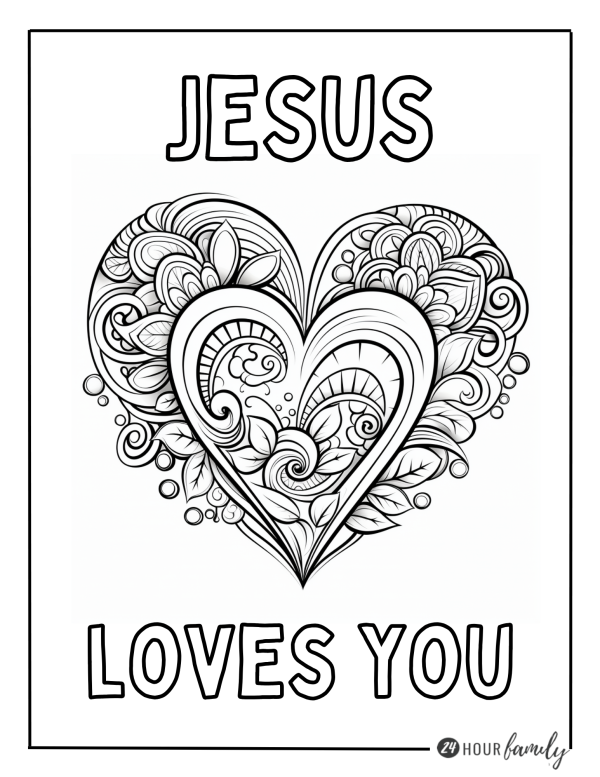 Jesus Love you coloring pages