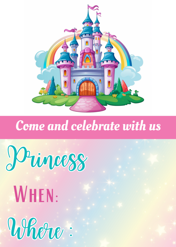 Free printable birthday party invitations disney princess party invitations