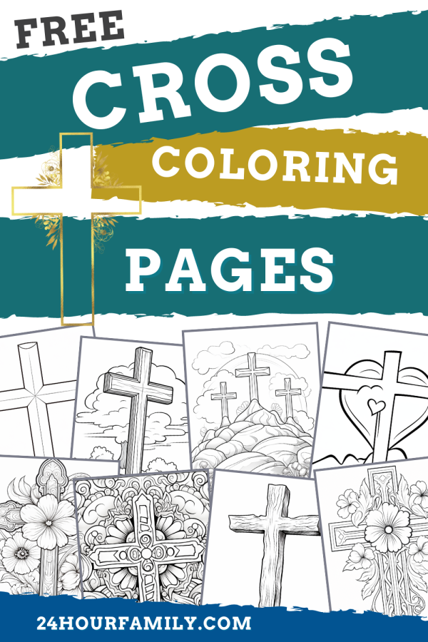 free cross coloring pages