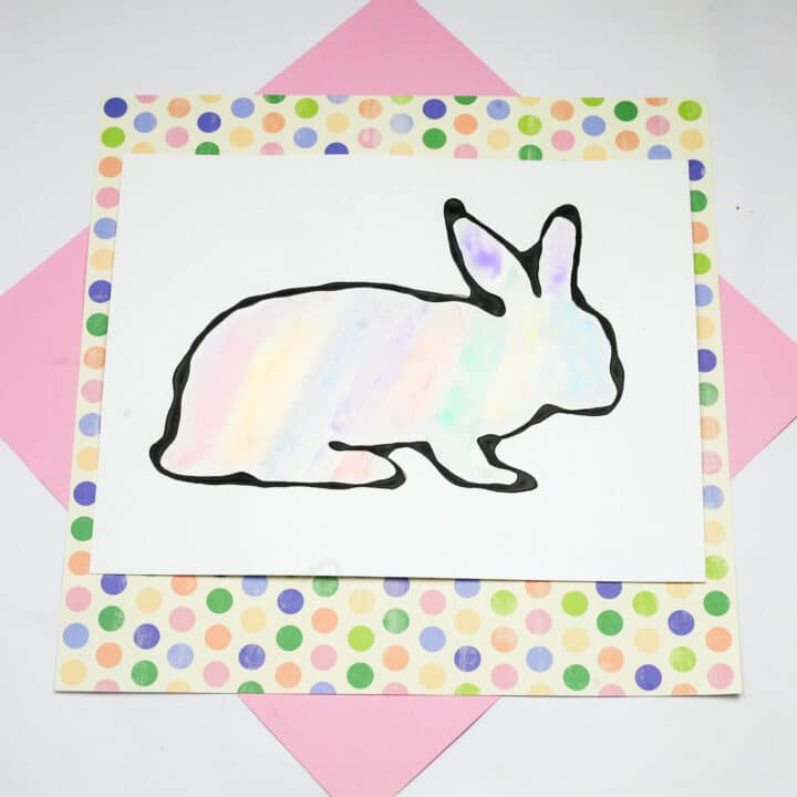 bunny black line art easter bunny drawing easy painting ideas for kids