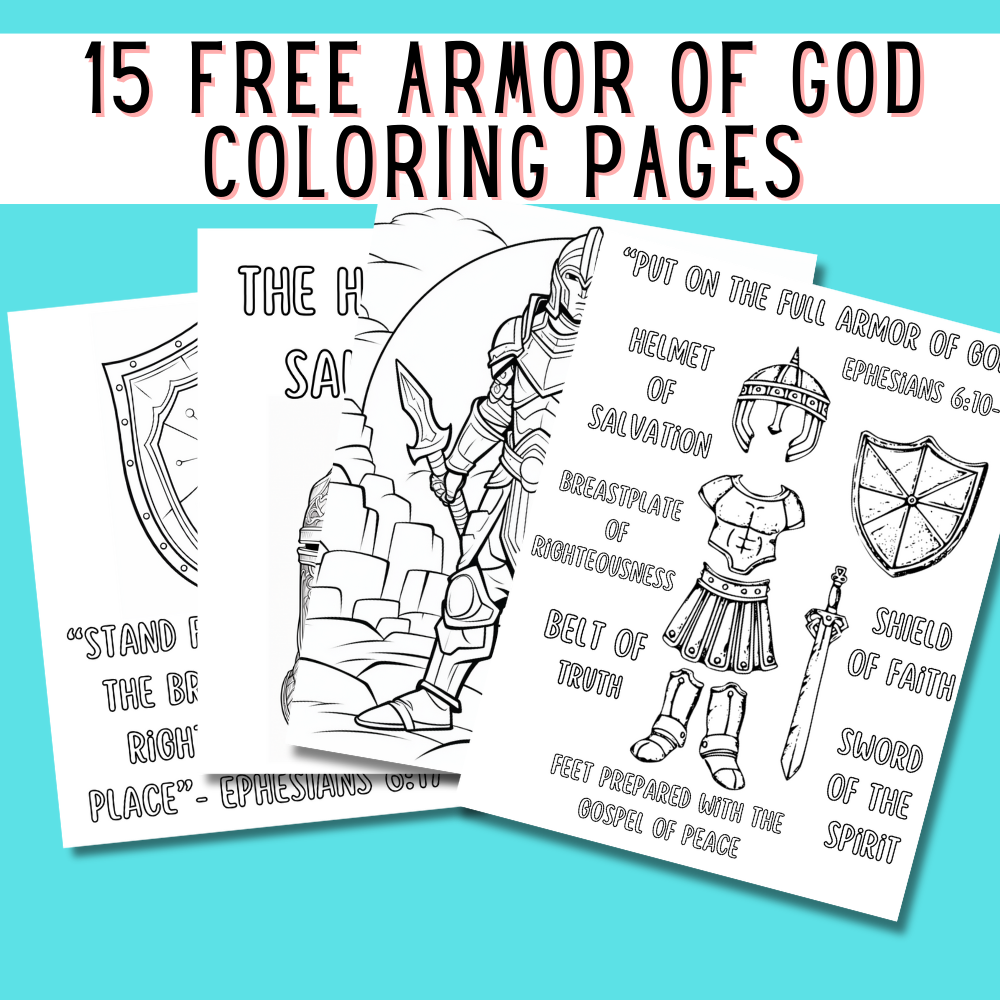 Free Armor of God Coloring Pages