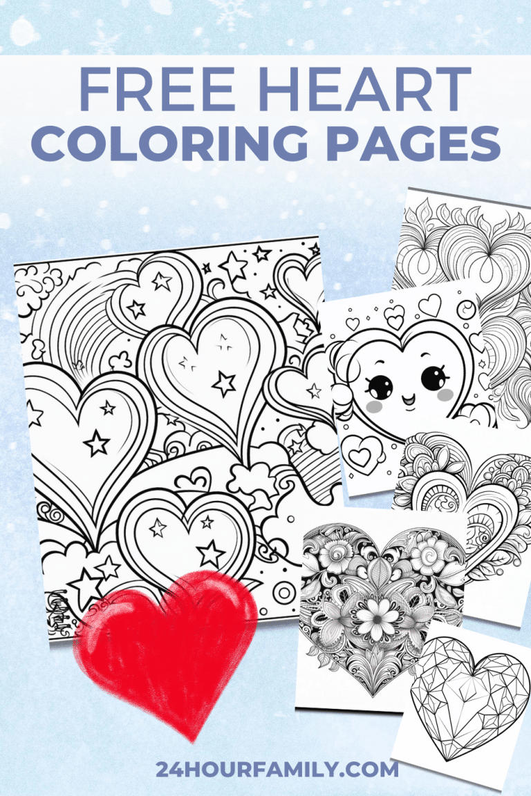 51 Free Heart Coloring Pages » 24hourfamily.com