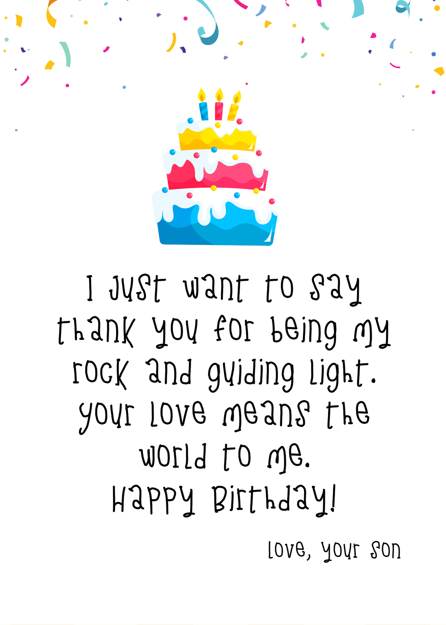 Free Printable Birthday Cards for Dad from Son - 24hourfamily.com