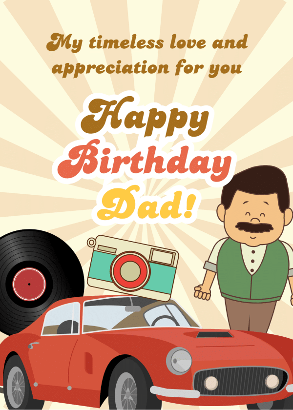 dad birthday printable, happy birthday dad printable, love son, happy birthday dad, dad birthday