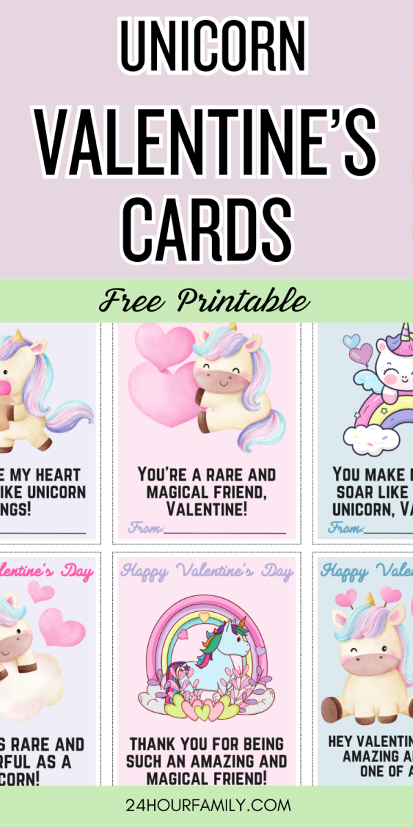 unicorn valentines cards free printable valentines printable crafts for kids valentines