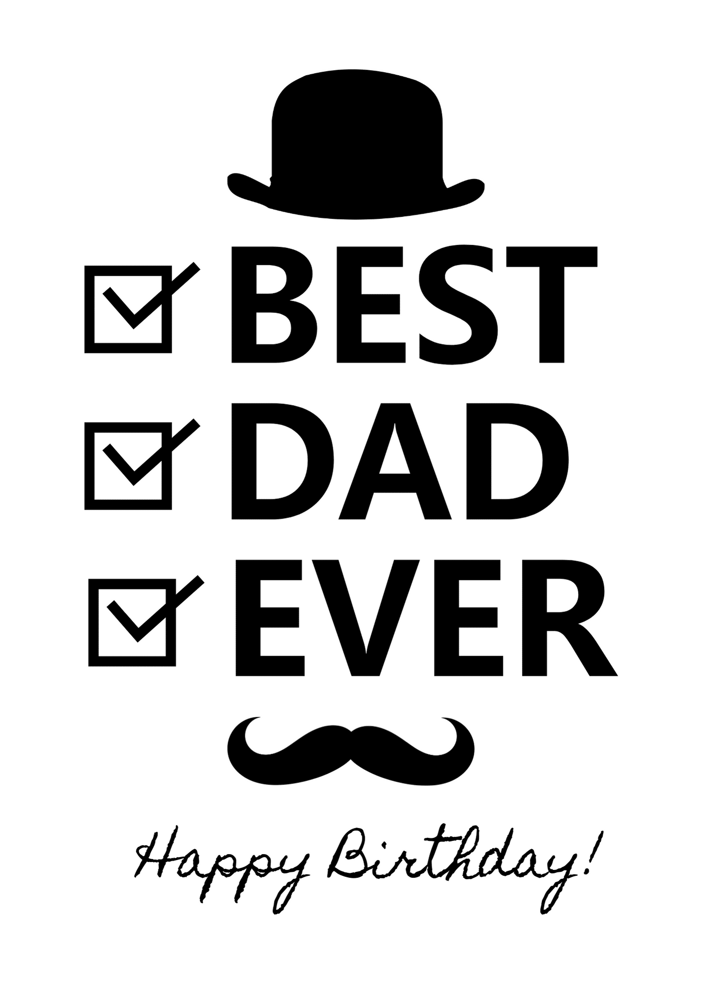 Free Printable Birthday Cards for Dad from Son - 24hourfamily.com