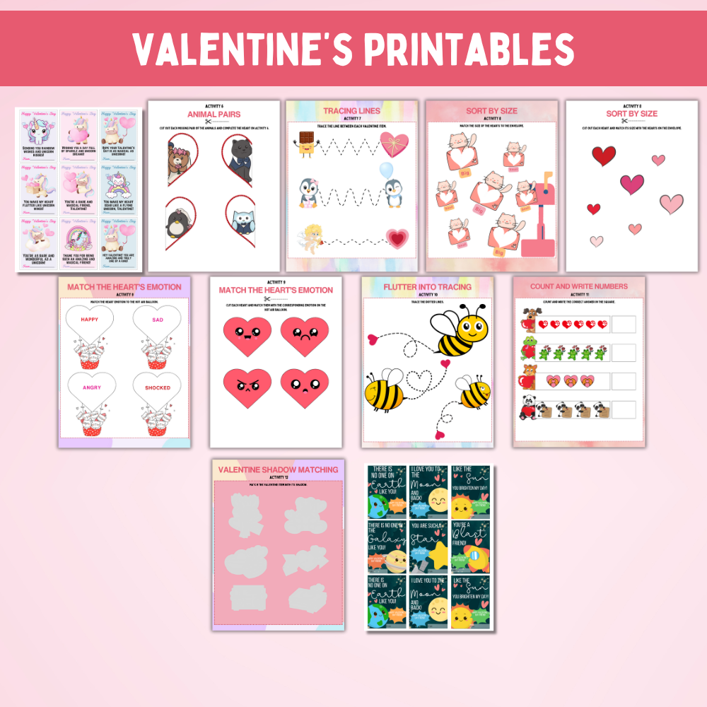 Valentine’s Printables Crafts for Kids