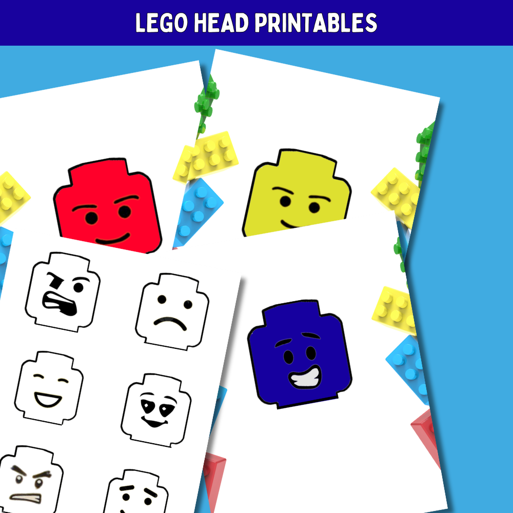 Lego Head Printable (11 Free Templates)