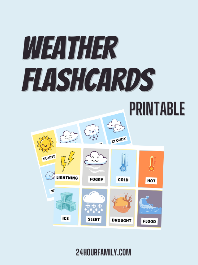 Weather Cards Printable