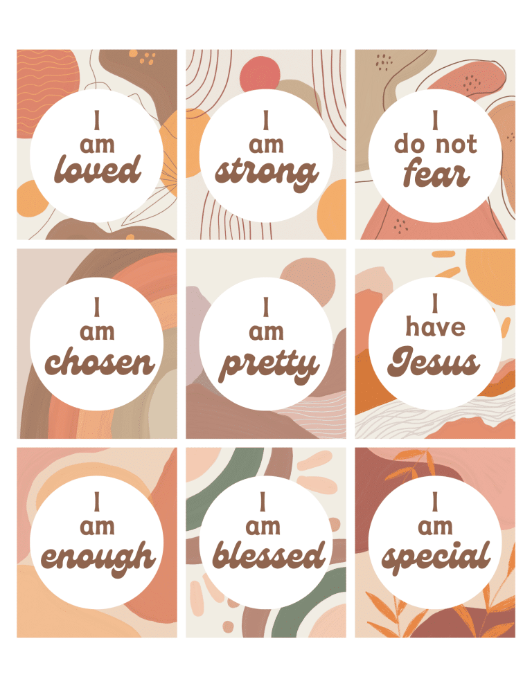 63 Powerful Biblical Affirmations (Free Printable Affirmation Cards ...