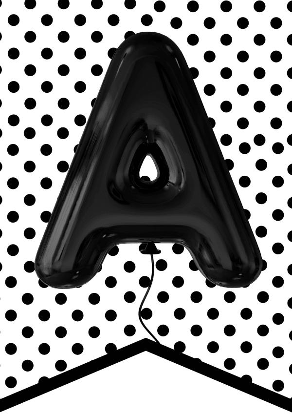 Printable Black and White Banner, birthday banners, black and white birthday banner, birthday banner