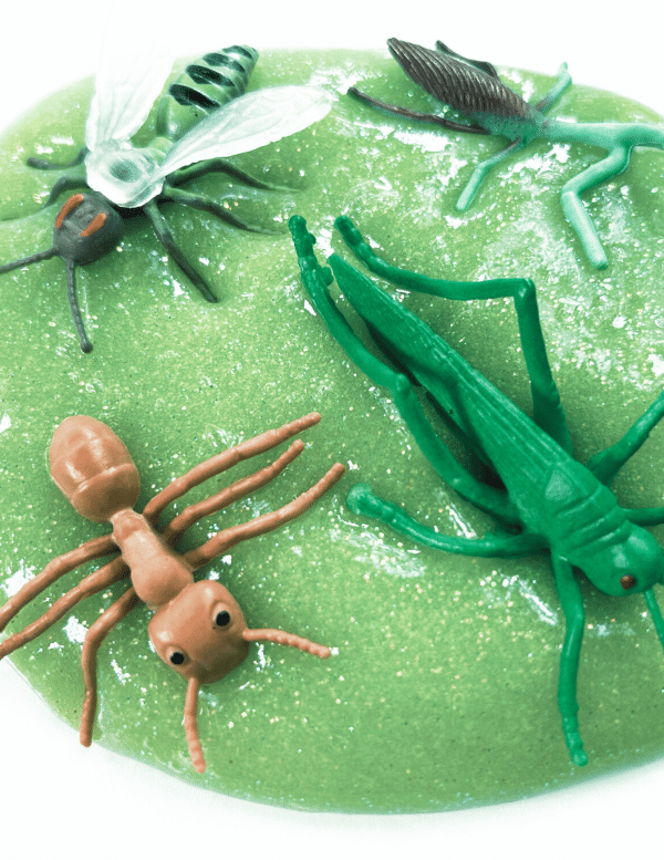 Homemade DIY Insect Slime Recipe, slime recipe, insect slime recipe, insect activity for kids