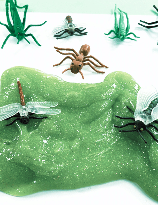 Homemade DIY Insect Slime Recipe, slime recipe, insect slime recipe, insect activity for kids