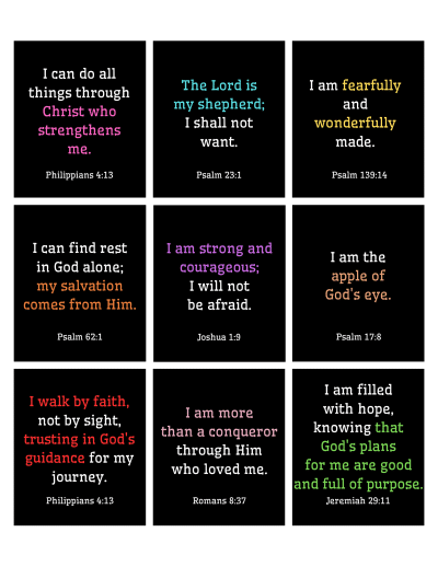 63 Powerful Biblical Affirmations (Free Printable Affirmation Cards ...