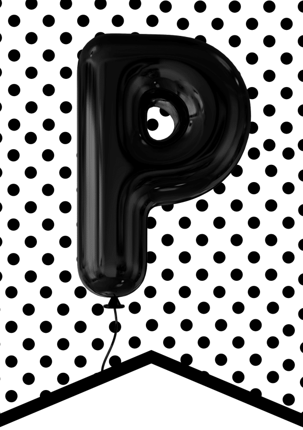 Printable Black and White Banner, birthday banners, black and white birthday banner, birthday banner