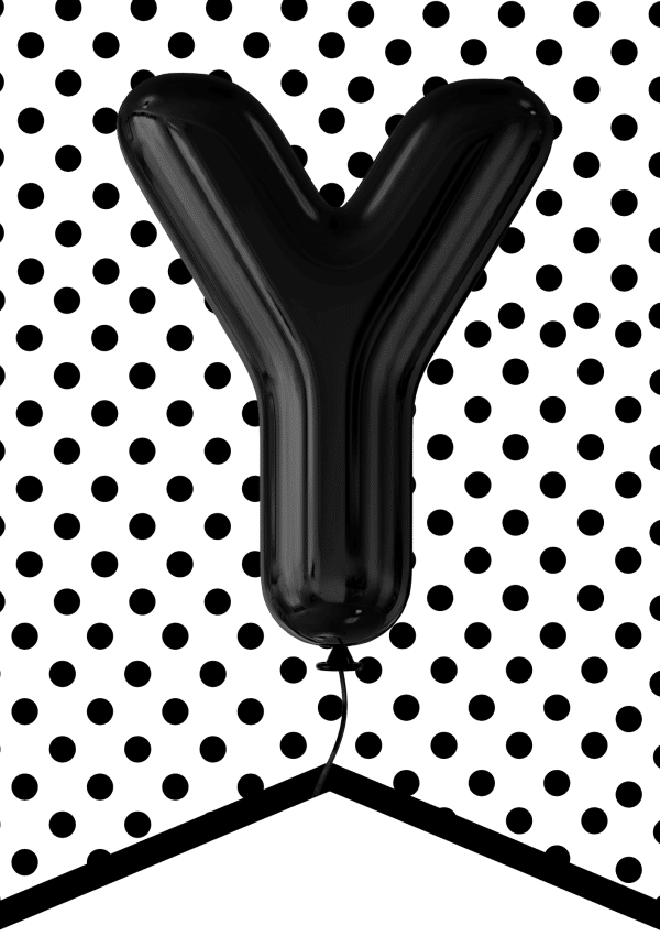 Printable Black and White Banner, birthday banners, black and white birthday banner, birthday banner