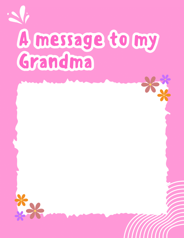 All About My Grandma printable, grandma gift, personalized card for grandma, kids craft for mother