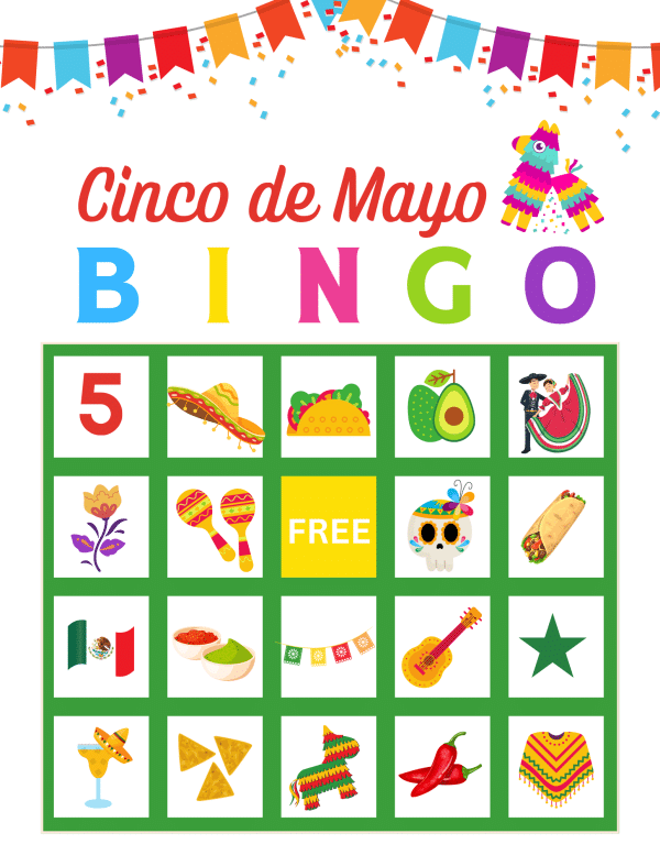 cinco de mayo bingo game printable