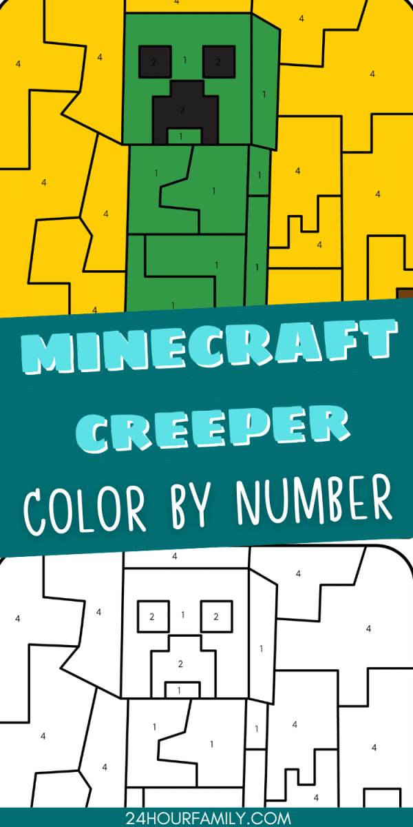 minecraft creeper coloring pages free to print