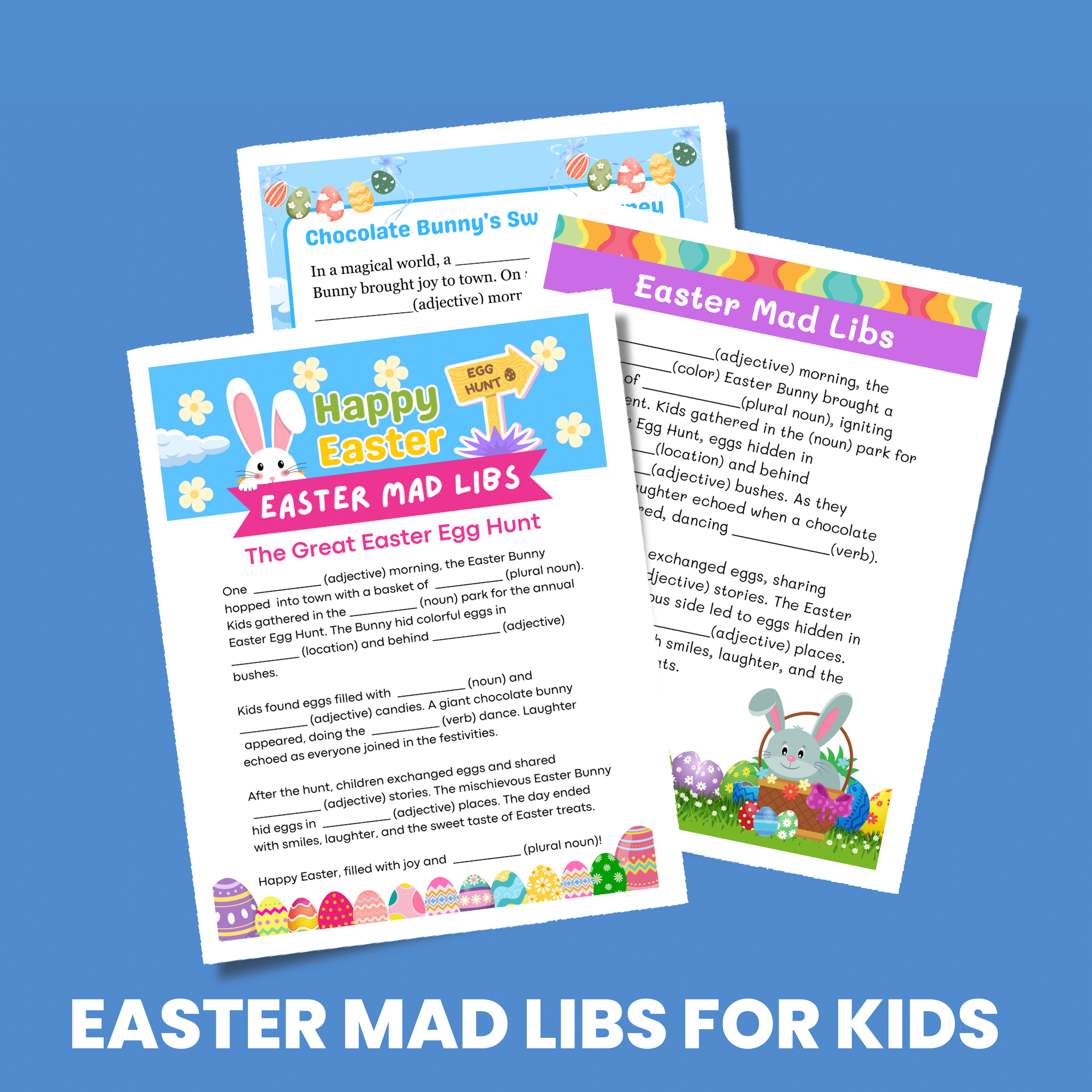 Easter Mad Libs for Kids (Free Printable)