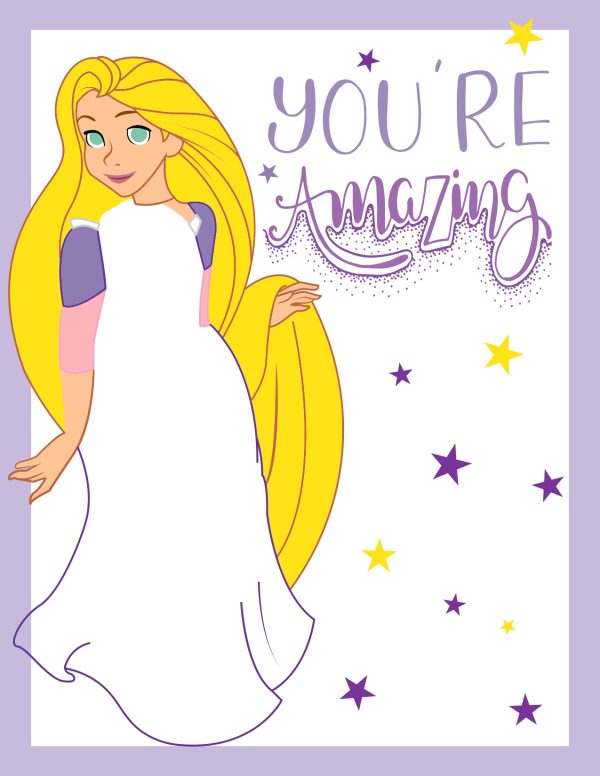 princess rapunzel foot print art