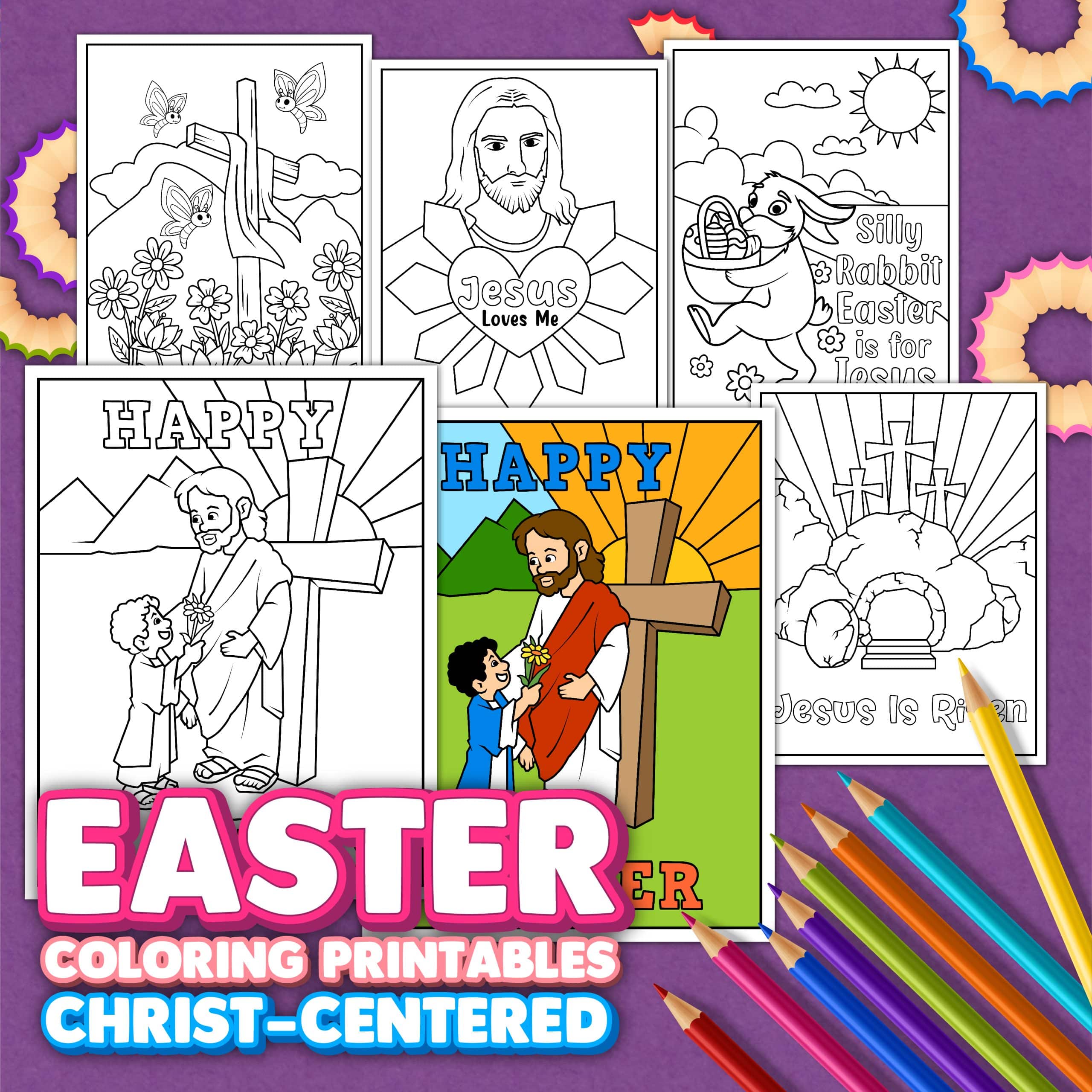 Christ-Centered Easter Coloring Pages (Free Printables)