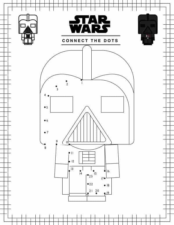 Star Wars Printable Pages, Connect the Dots, Activity Books, Crossword Puzzles, Dots Game, Maze Game, Search Game