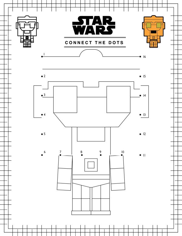 Star Wars Printable Pages, Connect the Dots, Activity Books, Crossword Puzzles, Dots Game, Maze Game, Search Game