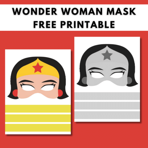 Wonder Woman Mask (Free Printable) - 24hourfamily.com