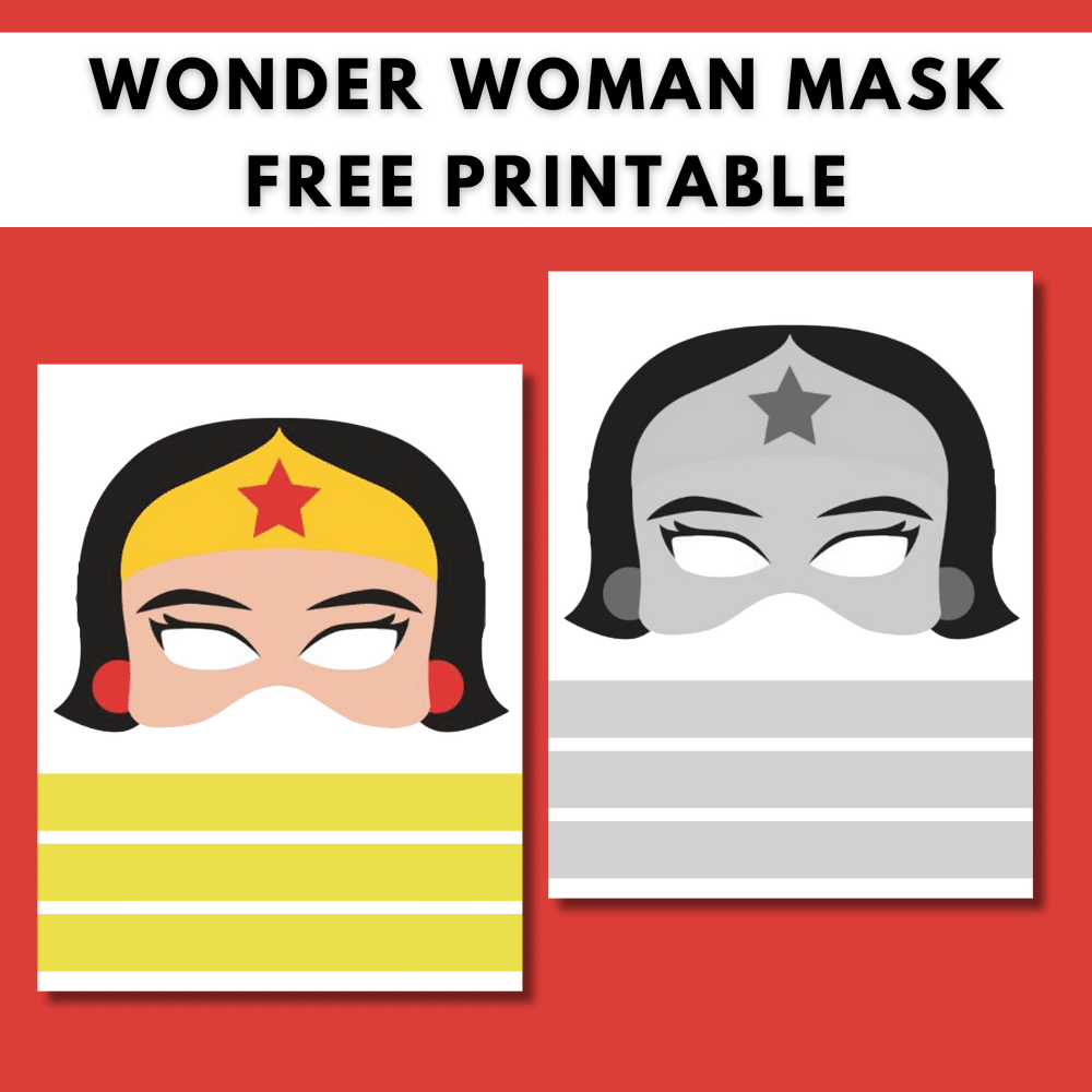 Wonder Woman Mask (Free Printable)