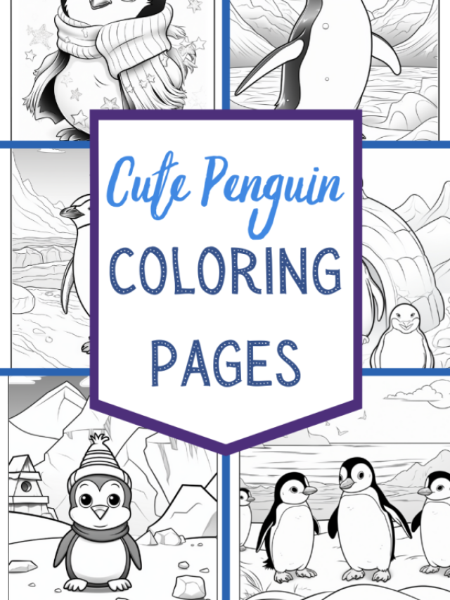 31 Cute Penguin Coloring Pages