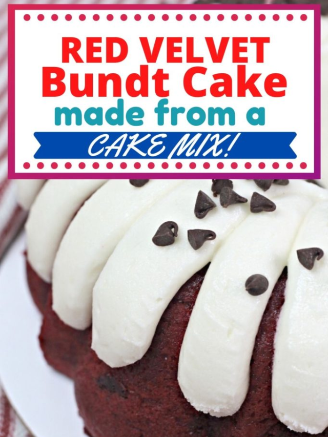 Red Velvet Bundt Cake Recipe (Using Cake Mix)!