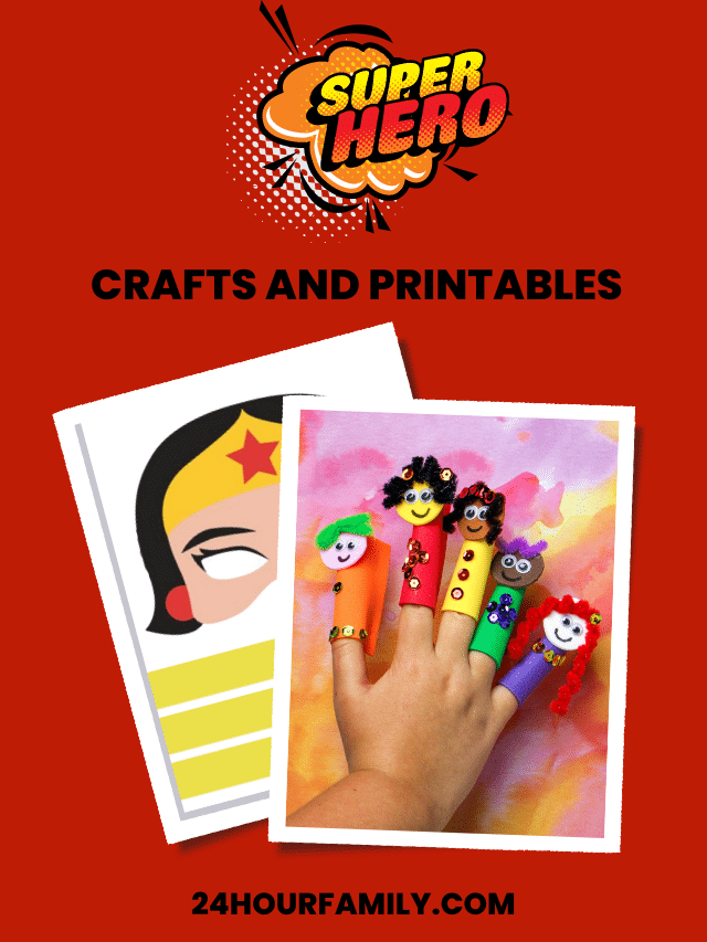 Superhero Crafts and Printables for Kids