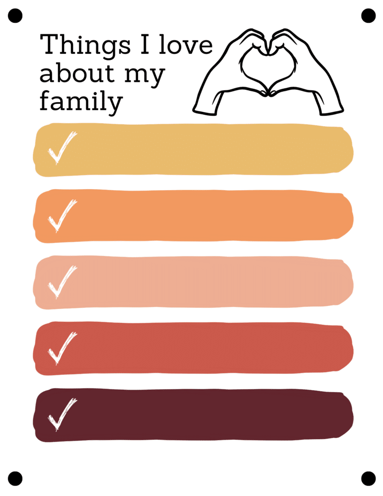 All About My Family (Free Printable Template) - 24hourfamily.com