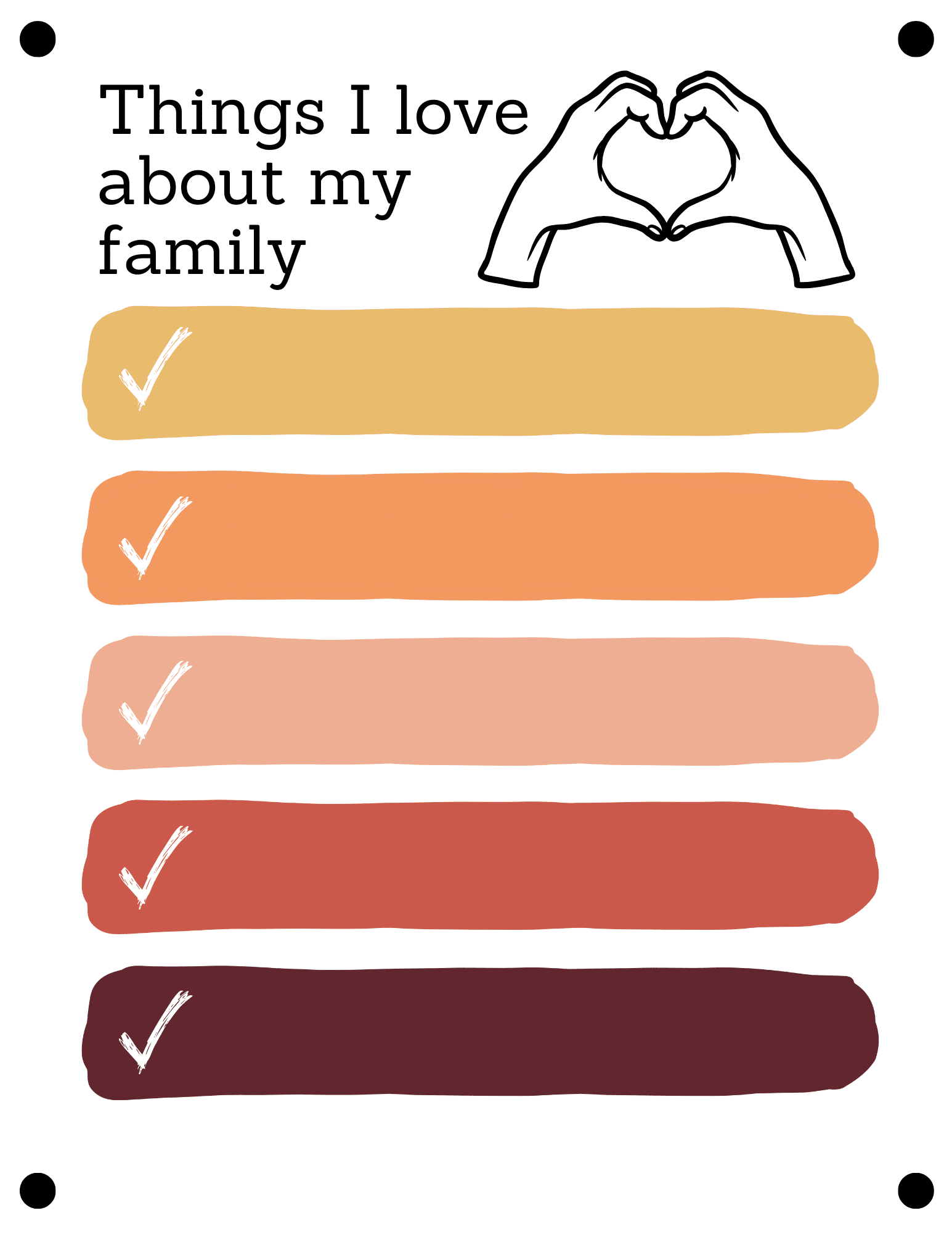 All About My Family (Free Printable Template) - 24hourfamily.com