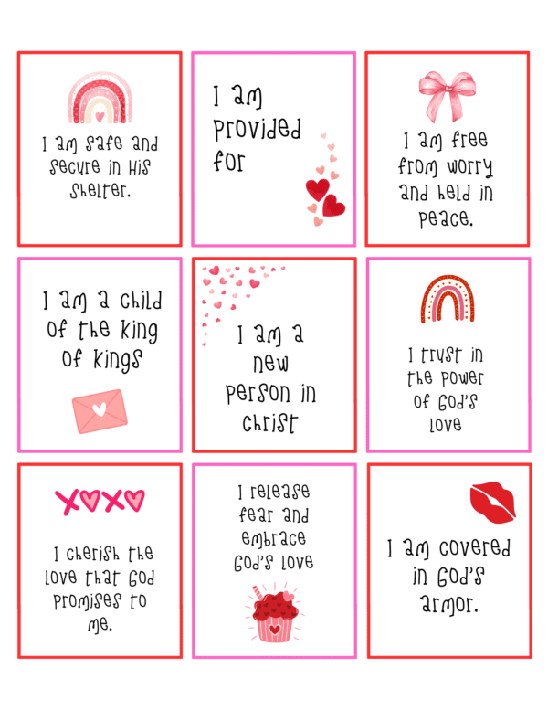 "I AM" biblical affirmation cards