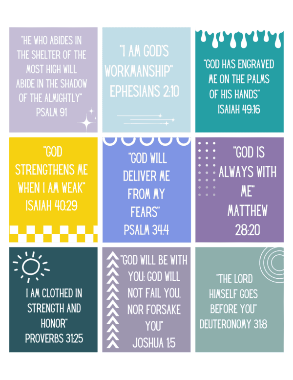 63 free biblical affirmation cards free 