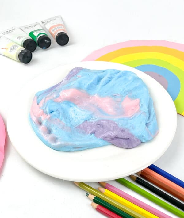 How to Make Unicorn Slime, Fluffy Slime Recipe, Pastel Colors, Awesome Unicorn Slime, Kid-Friendly Slime, Rainbow Unicorn Fluffy Slime
