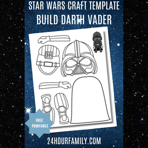 Build a Darth Vader Printable Craft (Free Template)